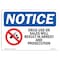 Signmission OSHA Sign, Drug Use Or Sales Will Result In Arrest, 10in X 7in Aluminum, 7" W, 10" L, Landscape OS-NS-A-710-L-15523 - alternate 1